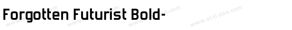 Forgotten Futurist Bold字体转换